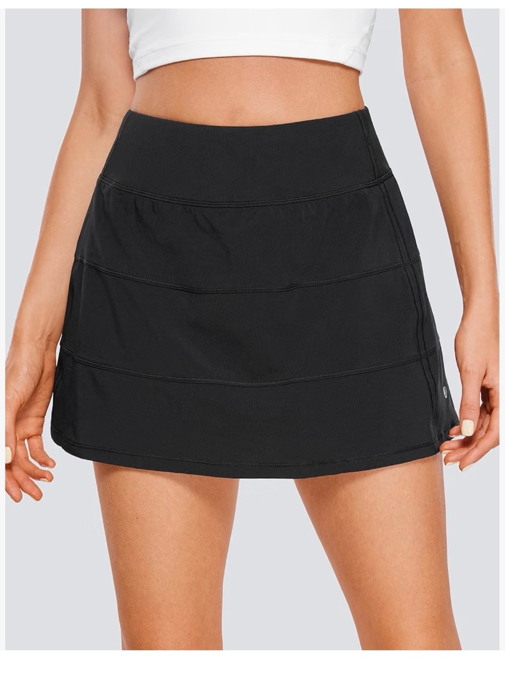 CRZ Yoga Black Athletic Skort Medium
